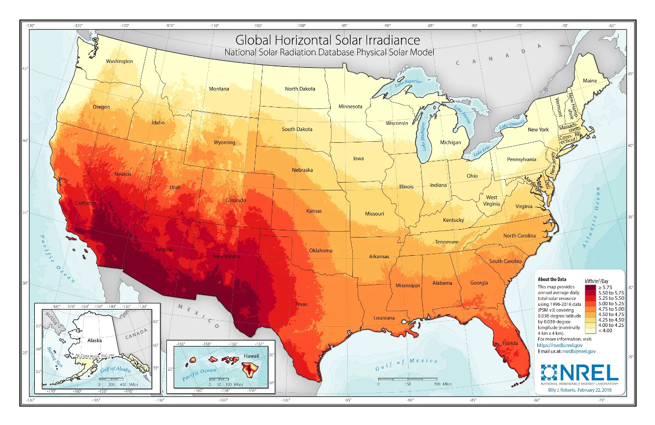 sunvystate solar panel efficiency by state