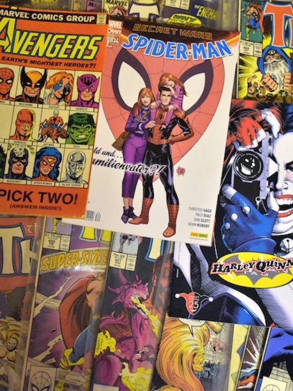 comic books representing blue raven's origin story