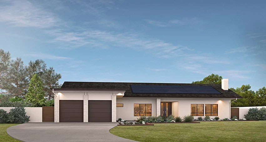 solar home rendering
