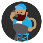 Blue raven solar rep on the phone with a customer