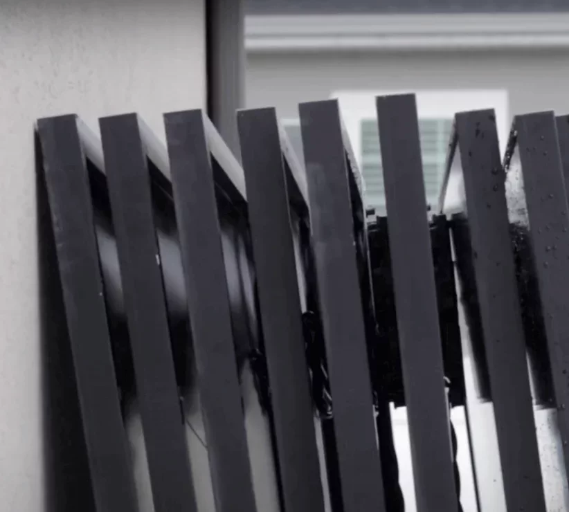 solar panels stacked