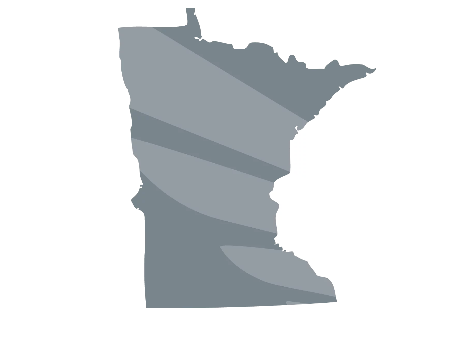 Minnesota State-02 Minnesota state outline in grey with Blue Raven Solar logo overlaid