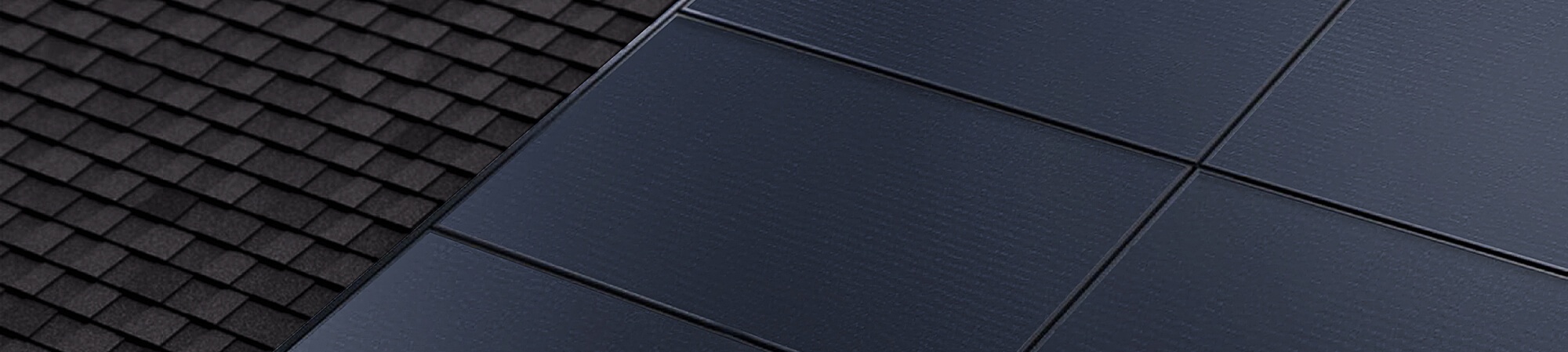 Up close view of solar panels on roof rendering