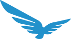 Small Blue Raven Solar Logo