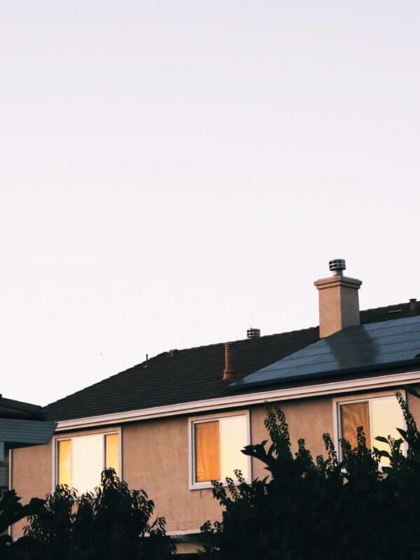 solar panels on home