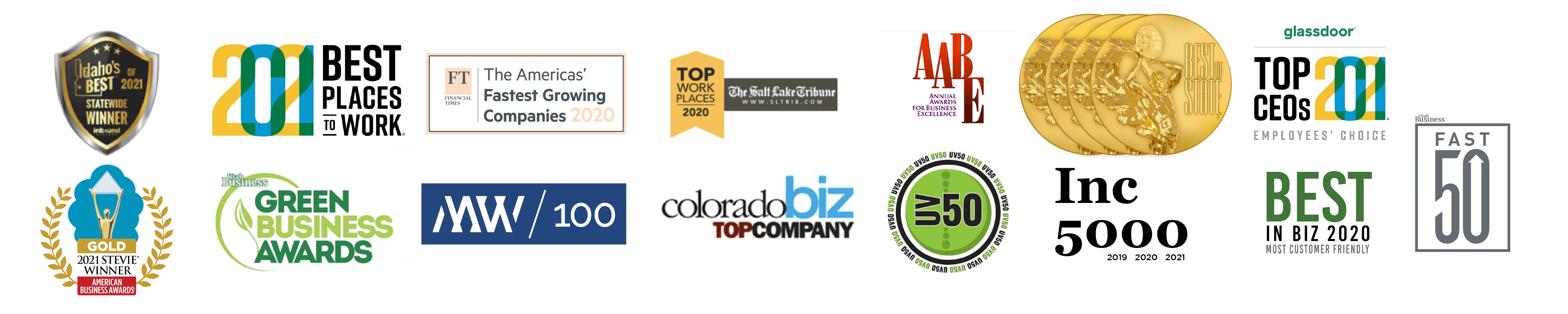 Awards_2Row Blue Raven Solar Awards