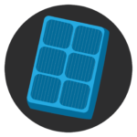 Solar panel icon