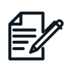 pencil and paper icon