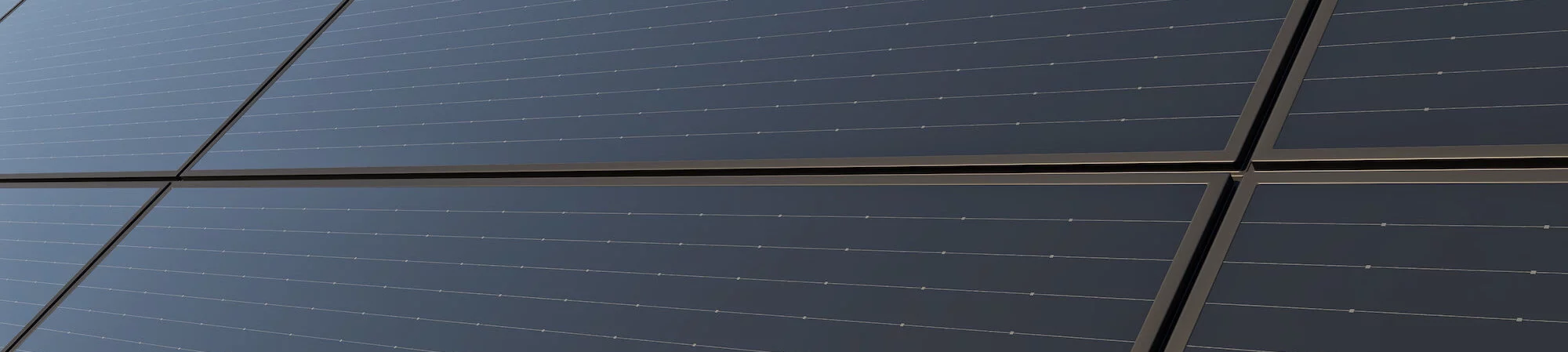 Up Close View of Solar Cells Cropped view of solar panels installed on roof