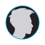 Asian-Male-22 Male with medium-long, shaggy hair cut silhouette in dark grey circle icon