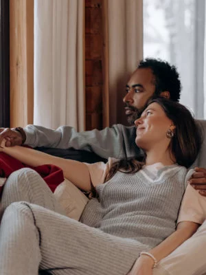 happy couple maximizing solar savings