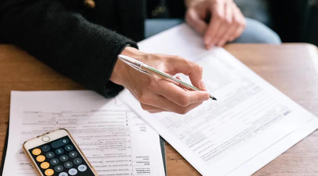 woman filing for solar tax credit