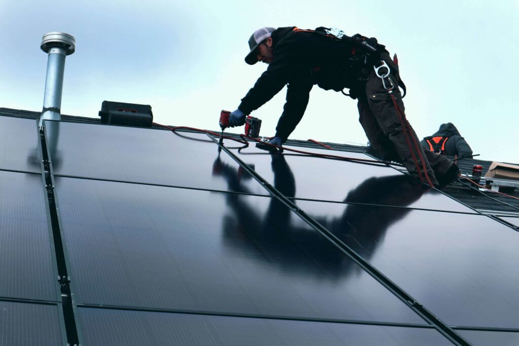 solar panel installation