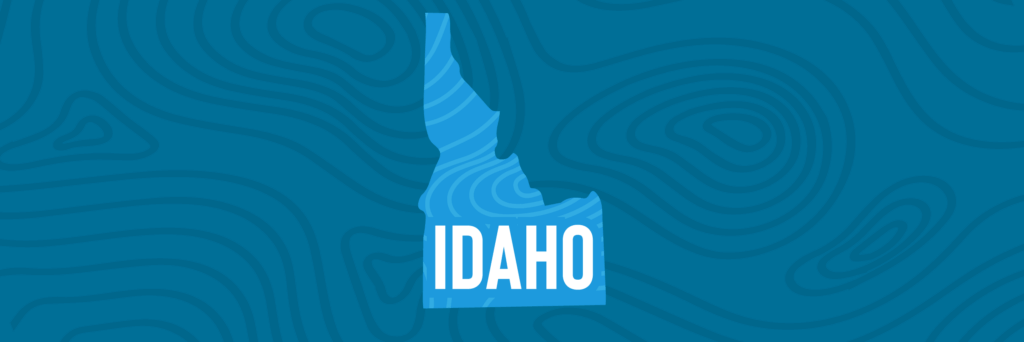 Solar Incentives to Take Advantage of Today_Idaho Silhouette of Idaho state in various shades of blue