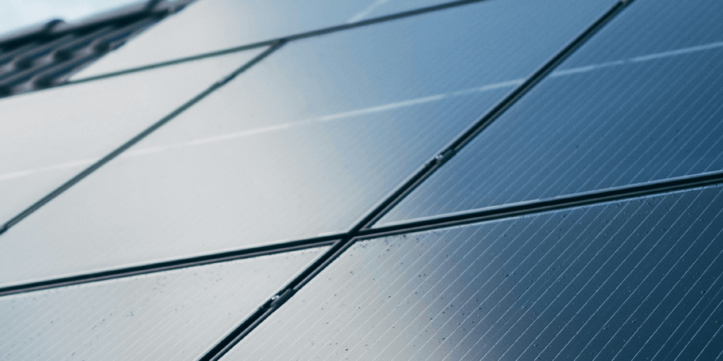 Are Black and Blue the Only Solar Panel Color Options-01 Up close shot of solar panels installed on roof, arranged in an array