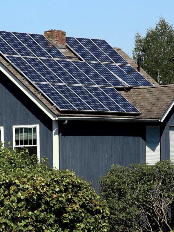 house with solar