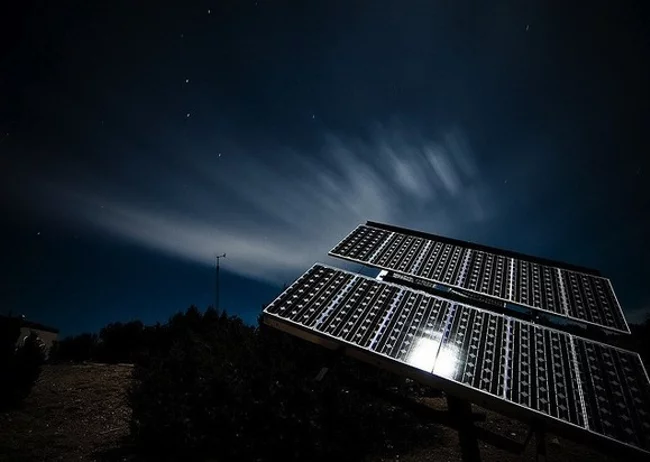nightsolar solar energy power visible at night