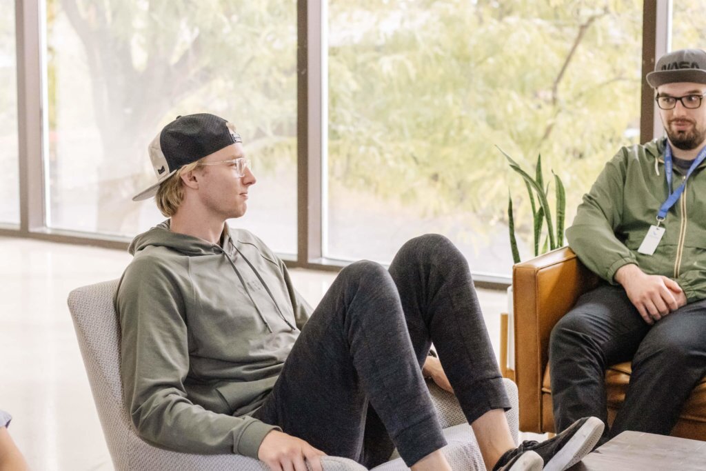 Blue-Raven-Solar-Employees-in-the-Corporate-Office-Lobby