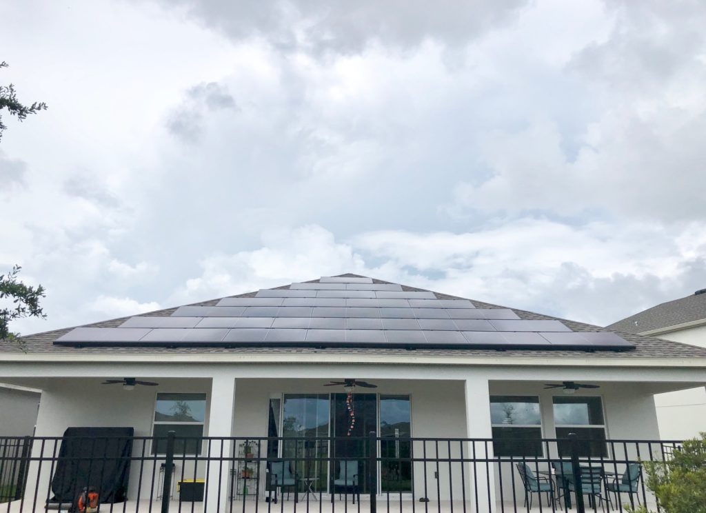 House with solar panels