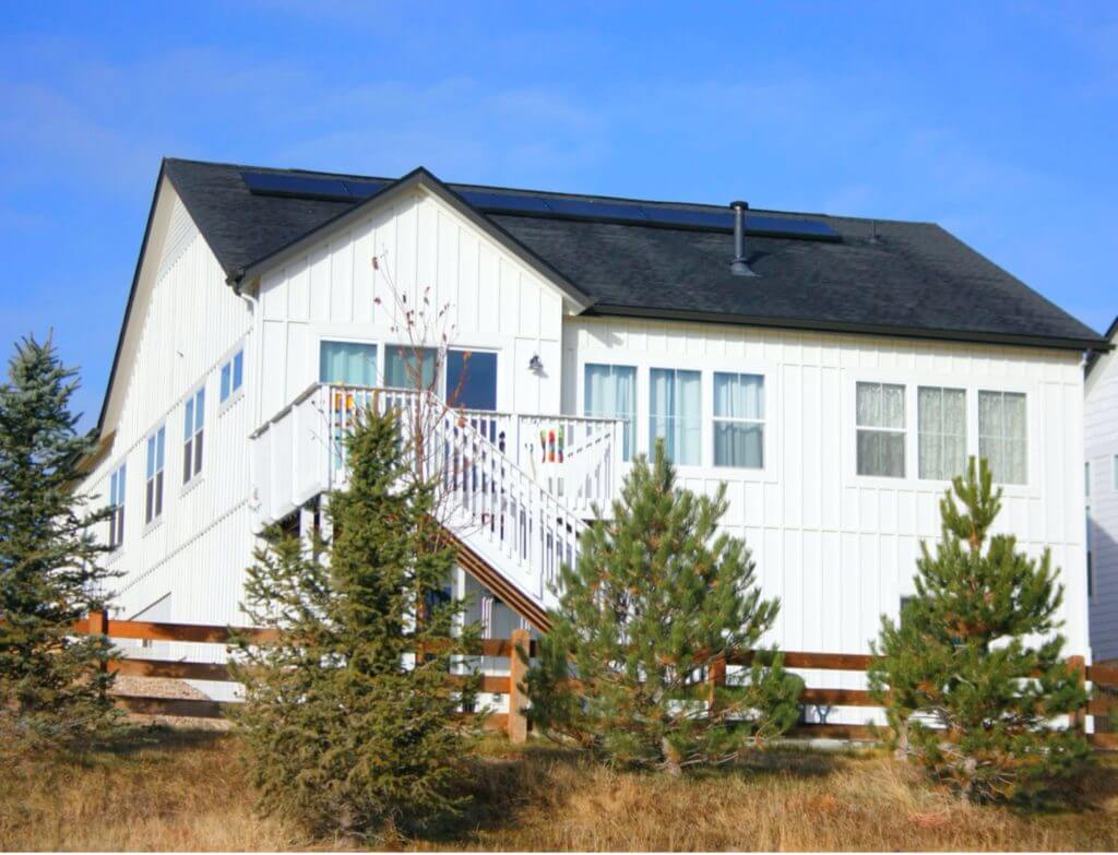 residential solar panels on White house