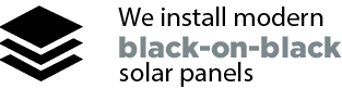 black on black solar panels