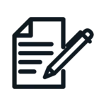 pencil and paper icon