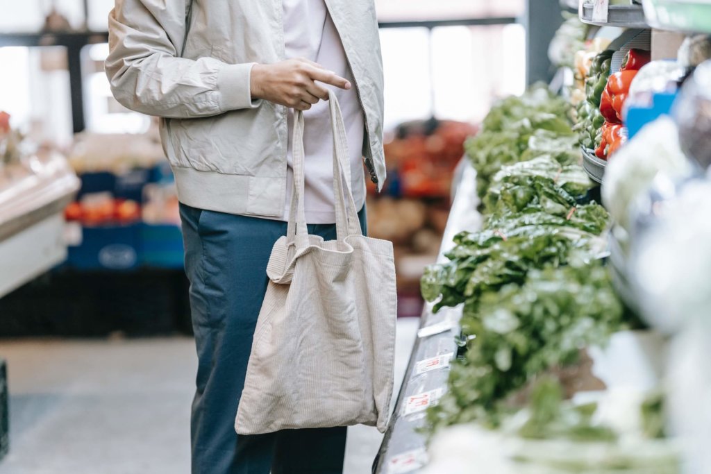 save energy with reusable grocery bags