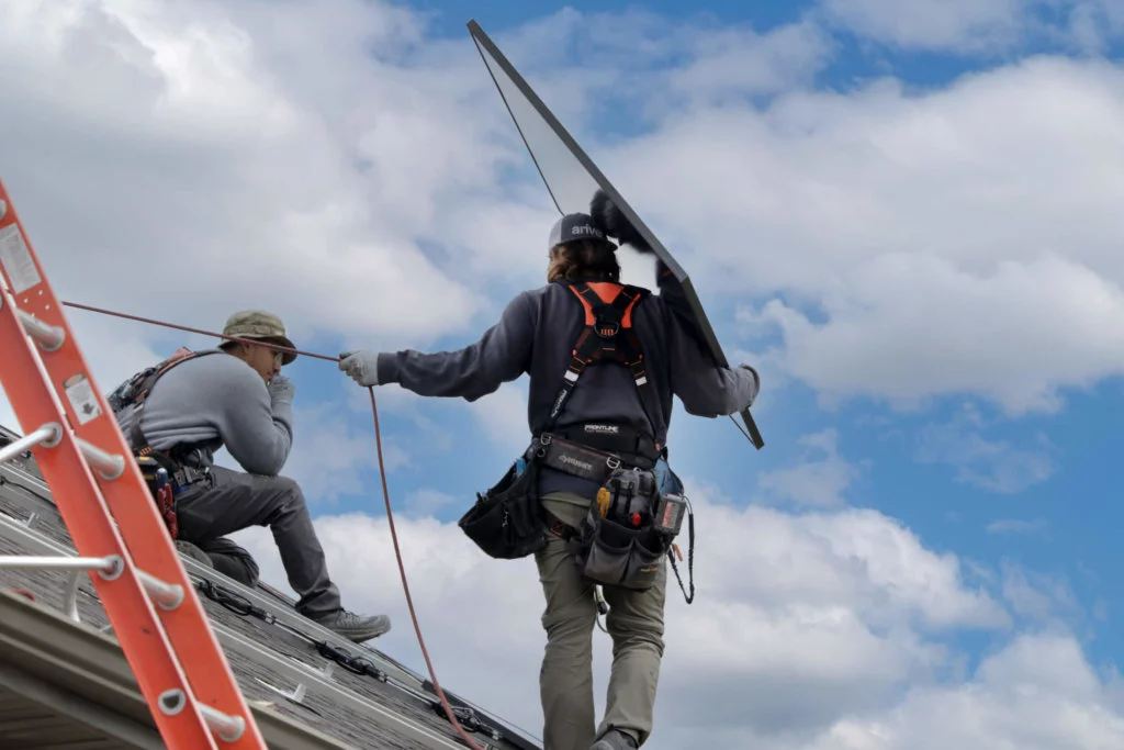 solar panel installation