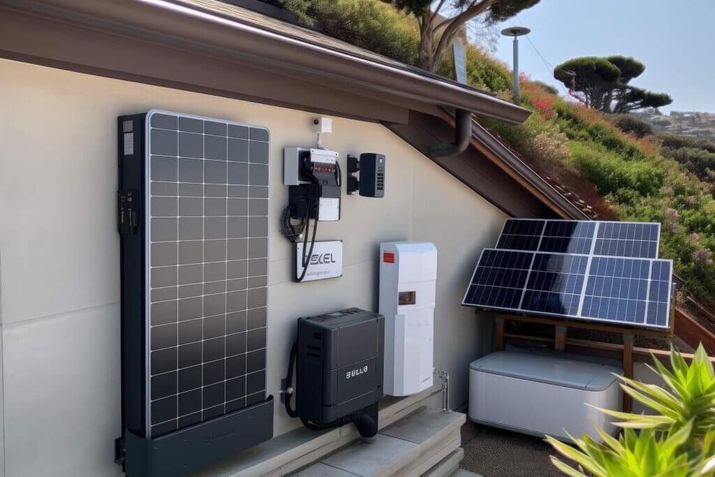 How to Choose Solar Panels-03 Solar technologies mounted, accompanied by other electrical components and systems