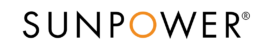 SunPower logo in black with an orange "O"