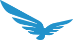 blue-bird Small Blue Raven Solar Logo