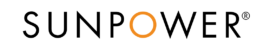 SunPower logo in black with an orange "O"